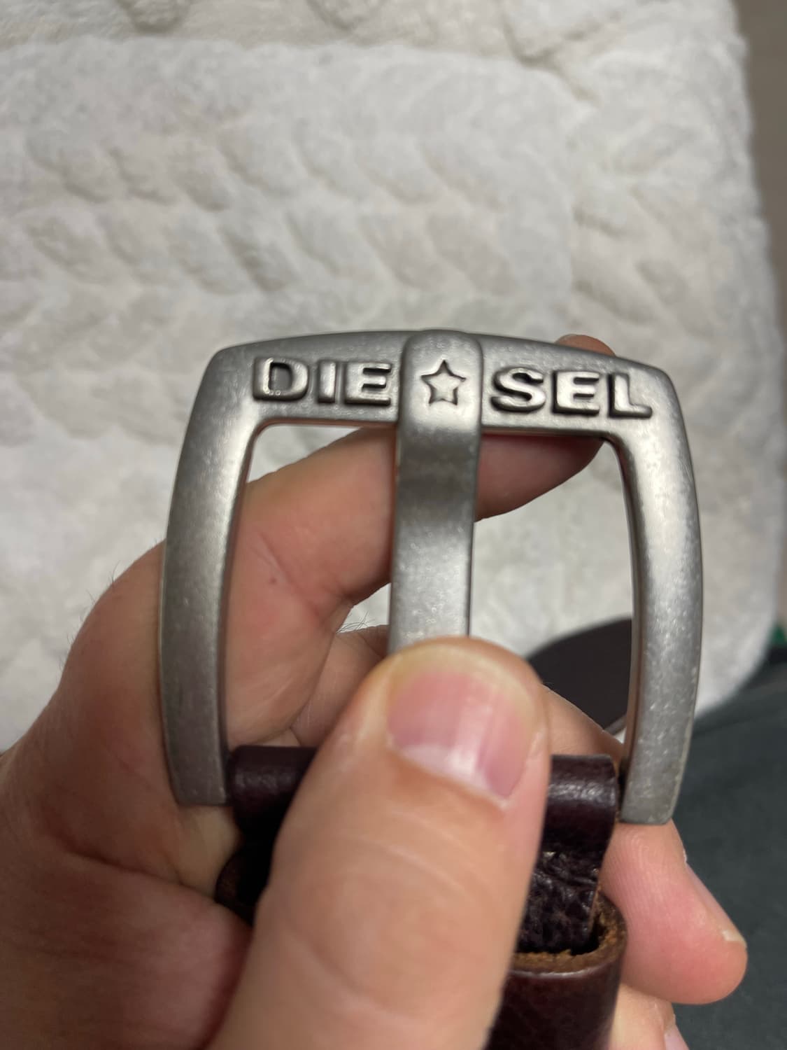 디젤 버펄로 통가죽 벨트 STAR 다크 브라운 34인치 상품이미지2