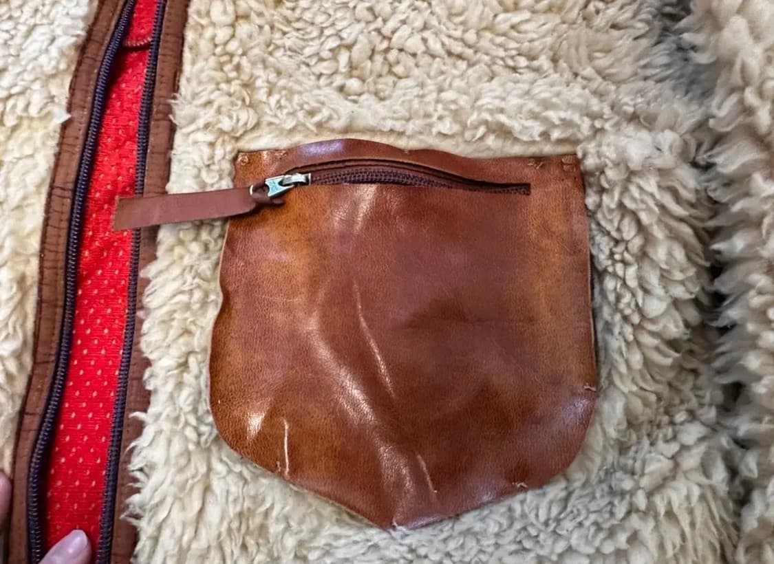 파타고니아 딥파일 자켓 (포켓부 가죽 커스텀) 상품이미지2