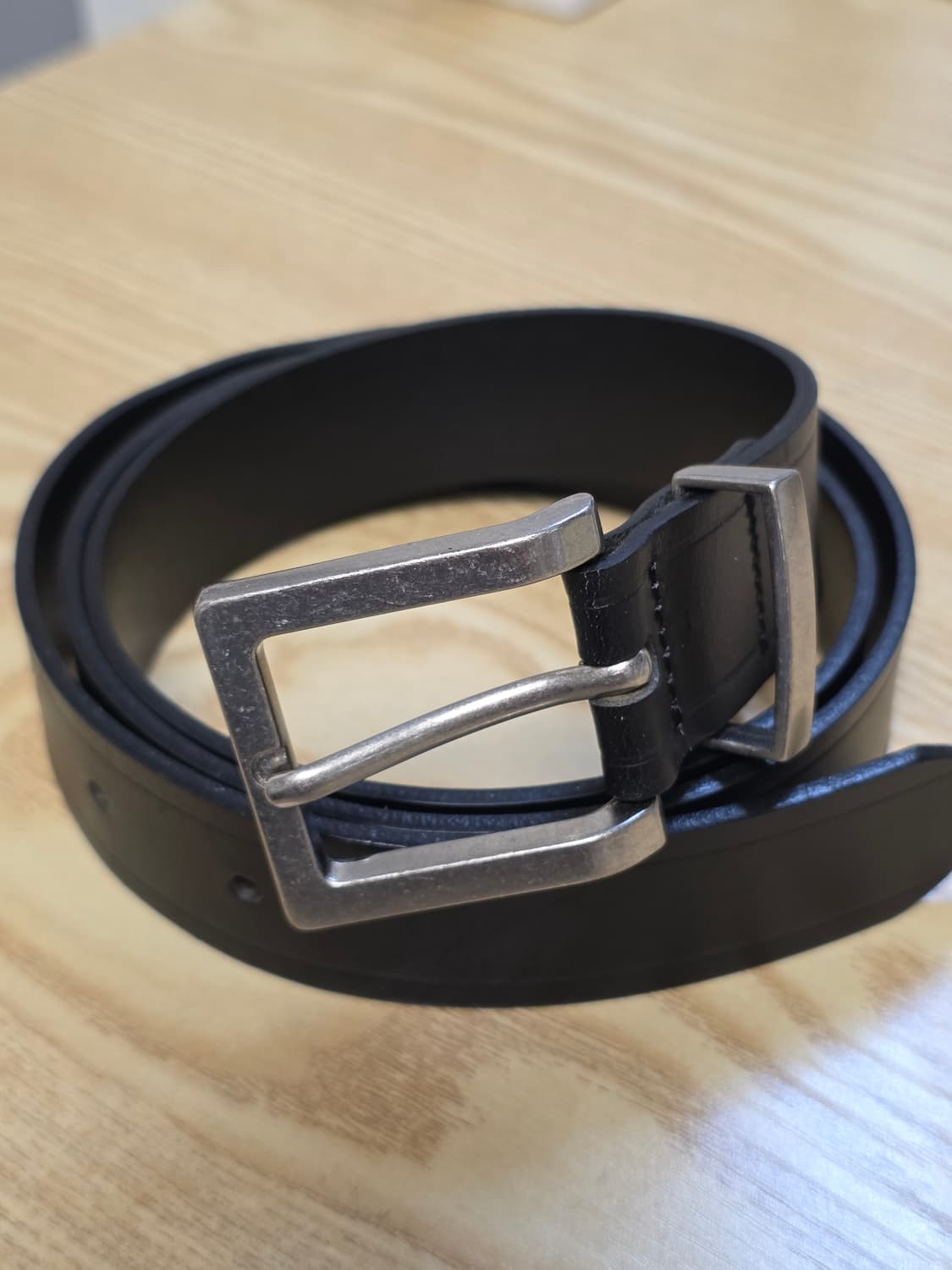 도프제이슨 / 미니멀 스퀘어 하드레더 벨트 / 2 상품이미지1