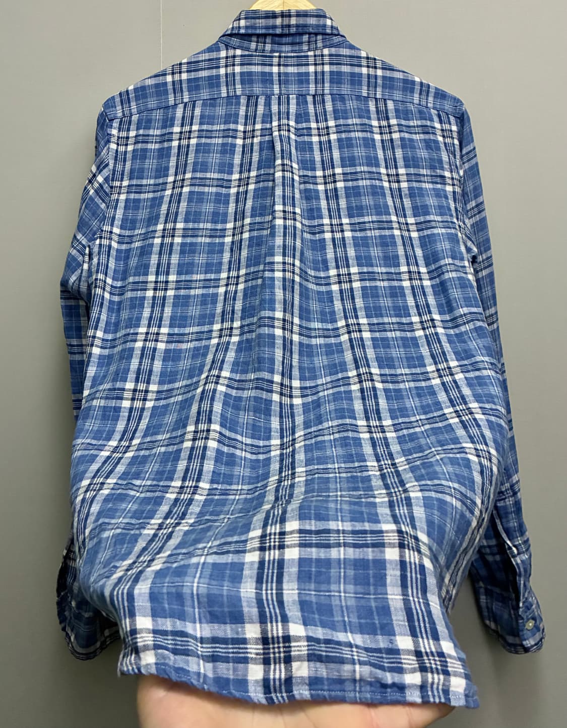 (S/97)POLO 폴로랄프로렌 마드라스 리넨 버튼다운 체크셔츠 상품이미지6