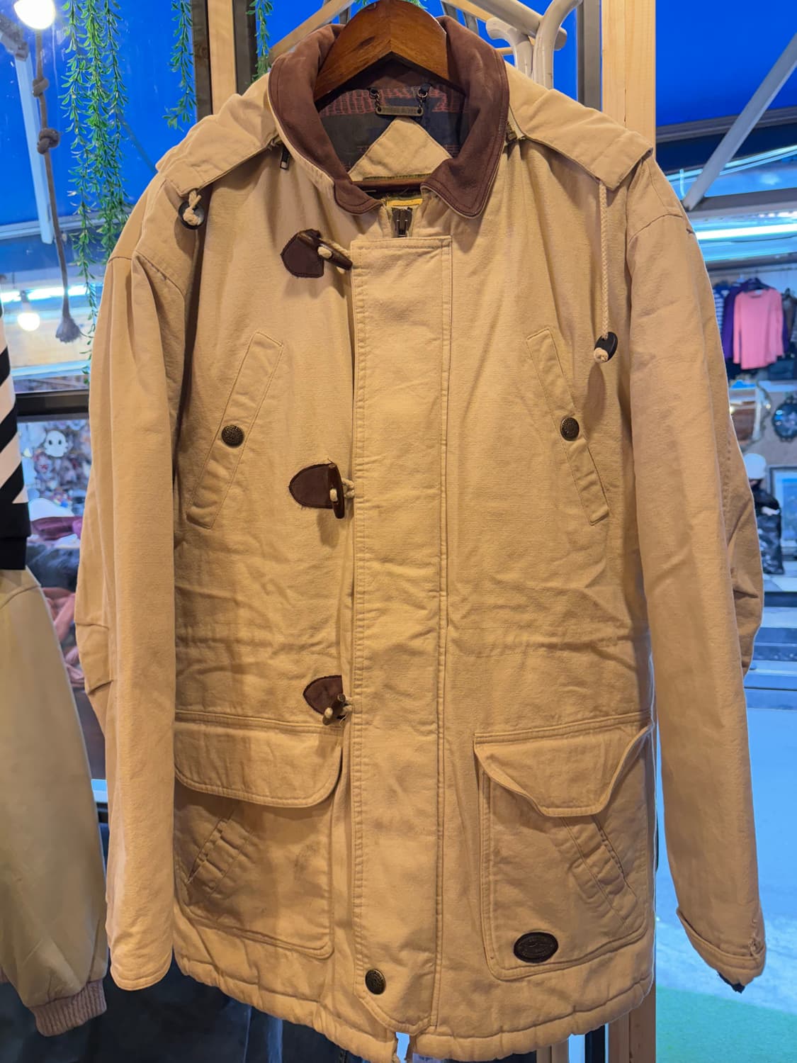 트위드리버 베이지 캔버스 자켓 상품이미지1