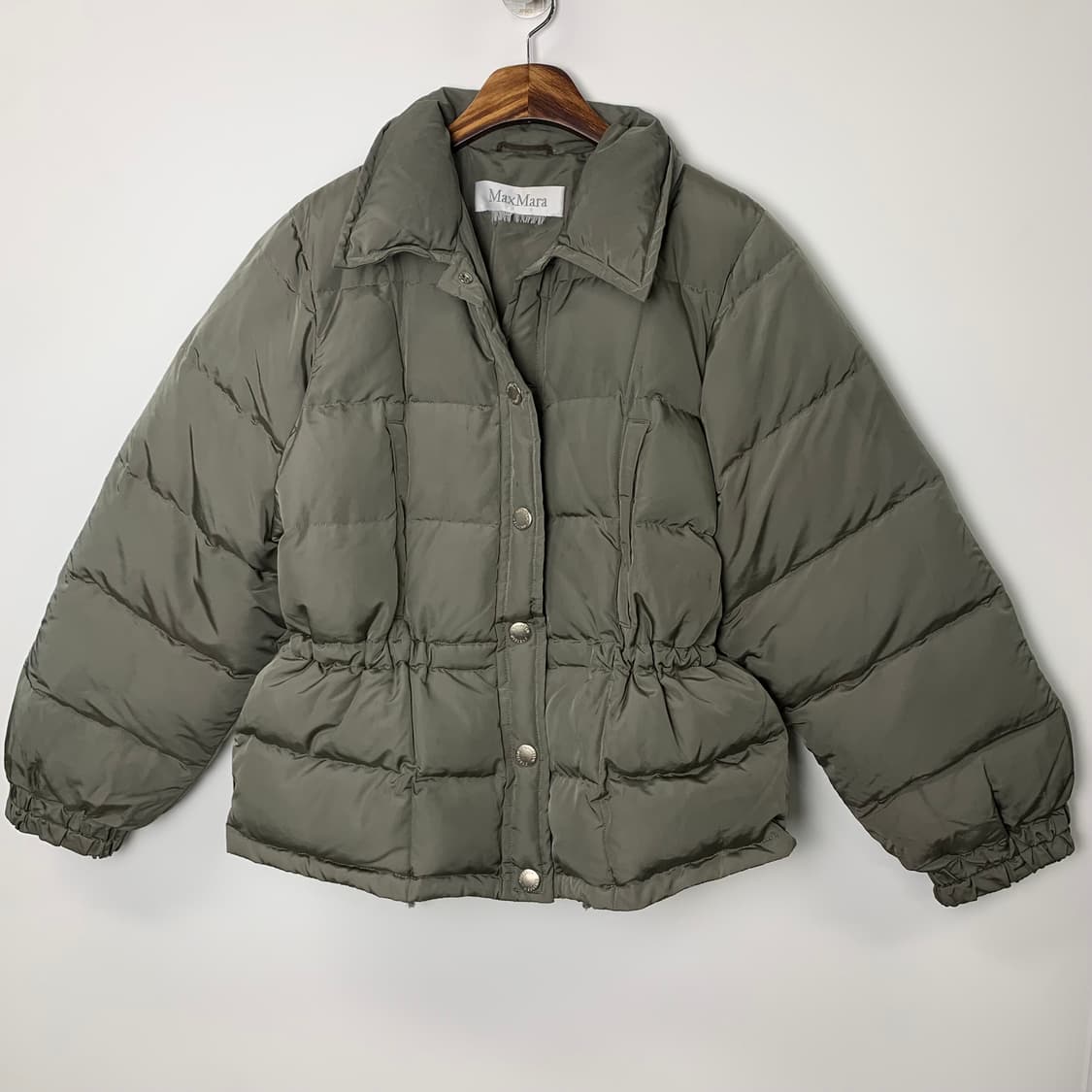 막스마라 아카이브 카키 다운 패딩 파카 상품이미지2