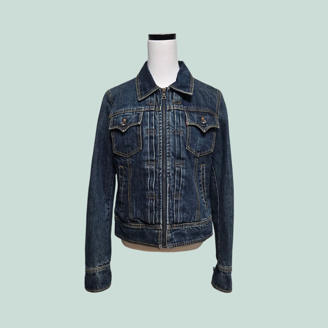 리바이스 Y2K 퀼팅 안감 데님자켓 상품이미지1