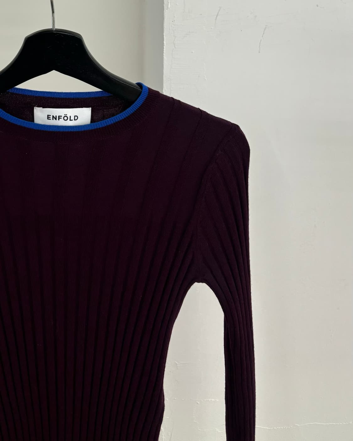 엔폴드 버건디 울 니트 상품이미지4