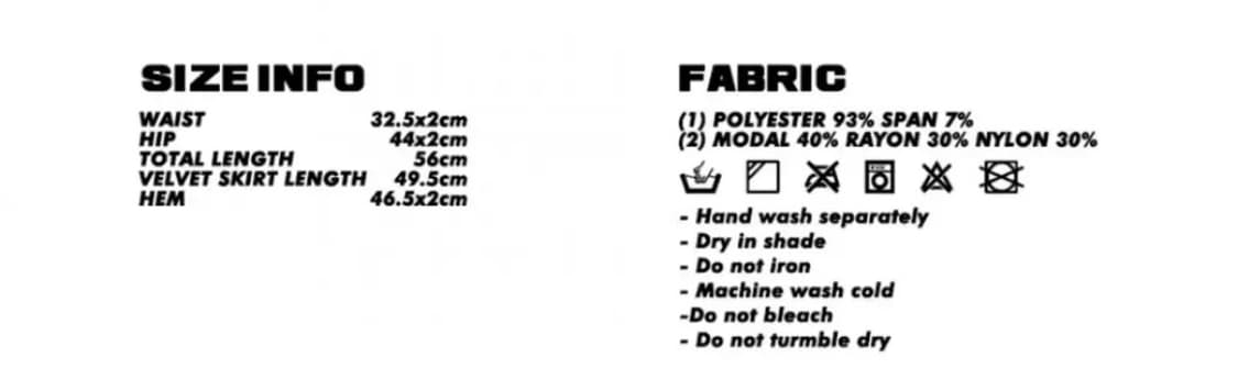 크랭크 벨벳 스커트 퍼플 상품이미지3