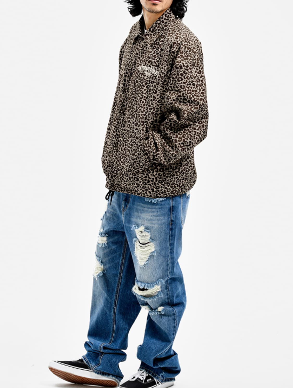 엑스트라오디너리 레오파드 코치 자켓 브라운 L 상품이미지4