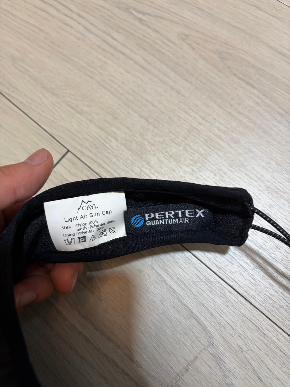 케일 라이트 에어 썬 캡 블랙 상품이미지4