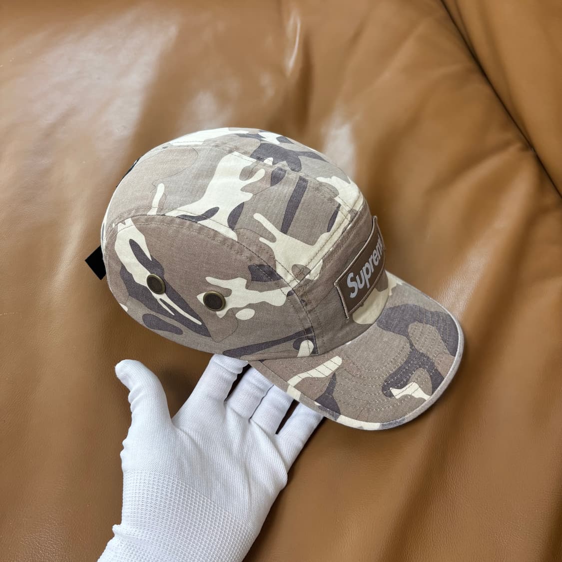 슈프림 캠프캡 모자 박스로고 23ss 밀리터리 카모 스톤 상품이미지4
