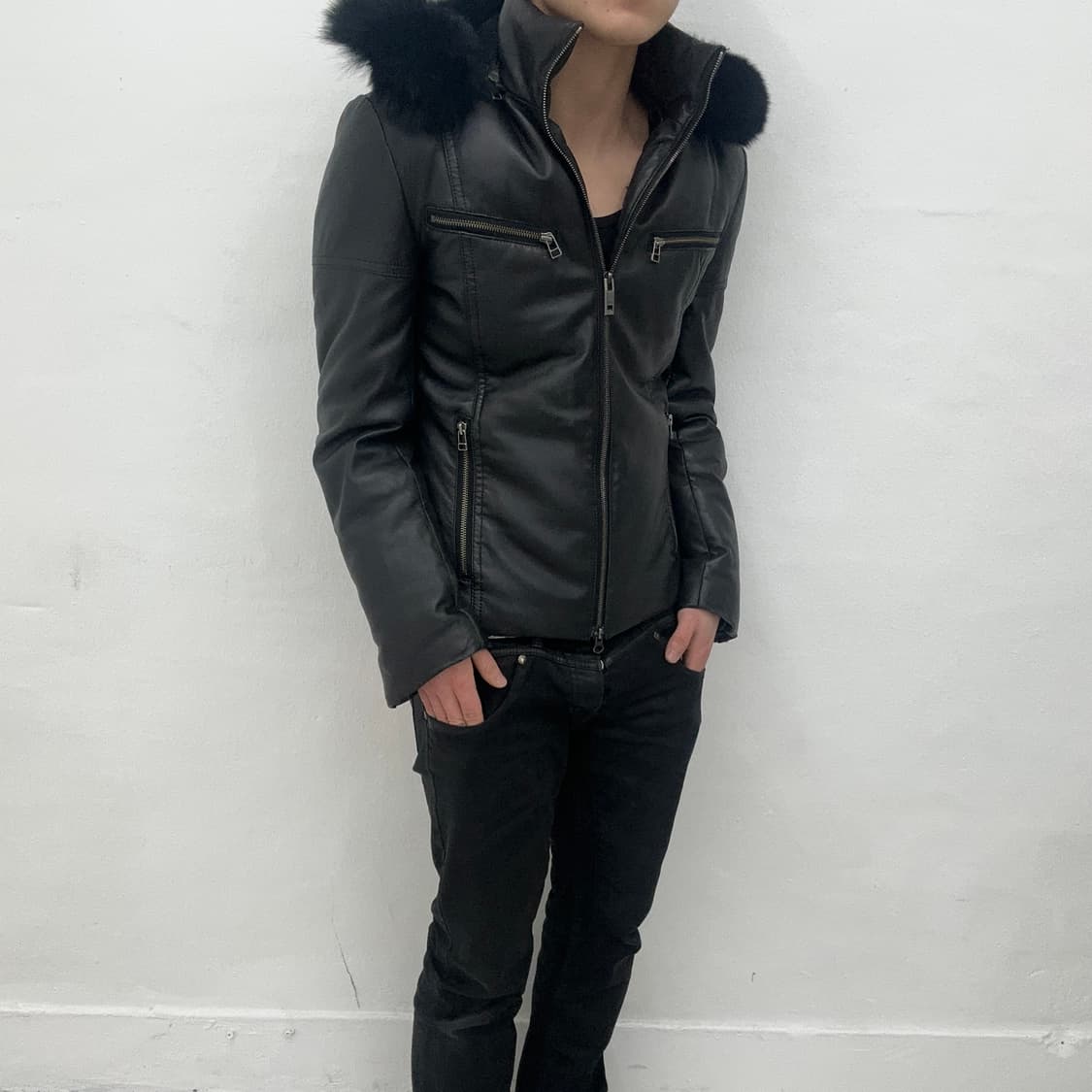 5351 pour Les sheep leather fur jacket 상품이미지5