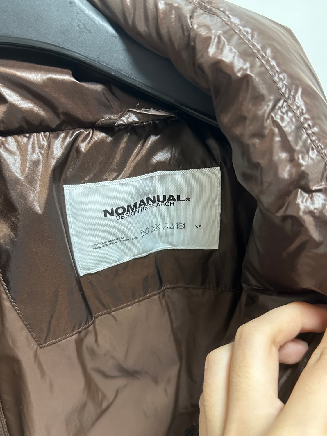 노매뉴얼 스카디덕다운 구스 패딩 브라운 xs 상품이미지4