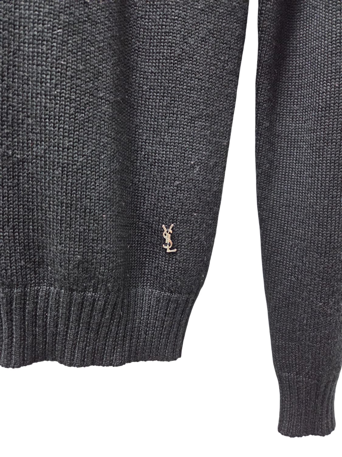 입생로랑 검정 울 니트 상품이미지4