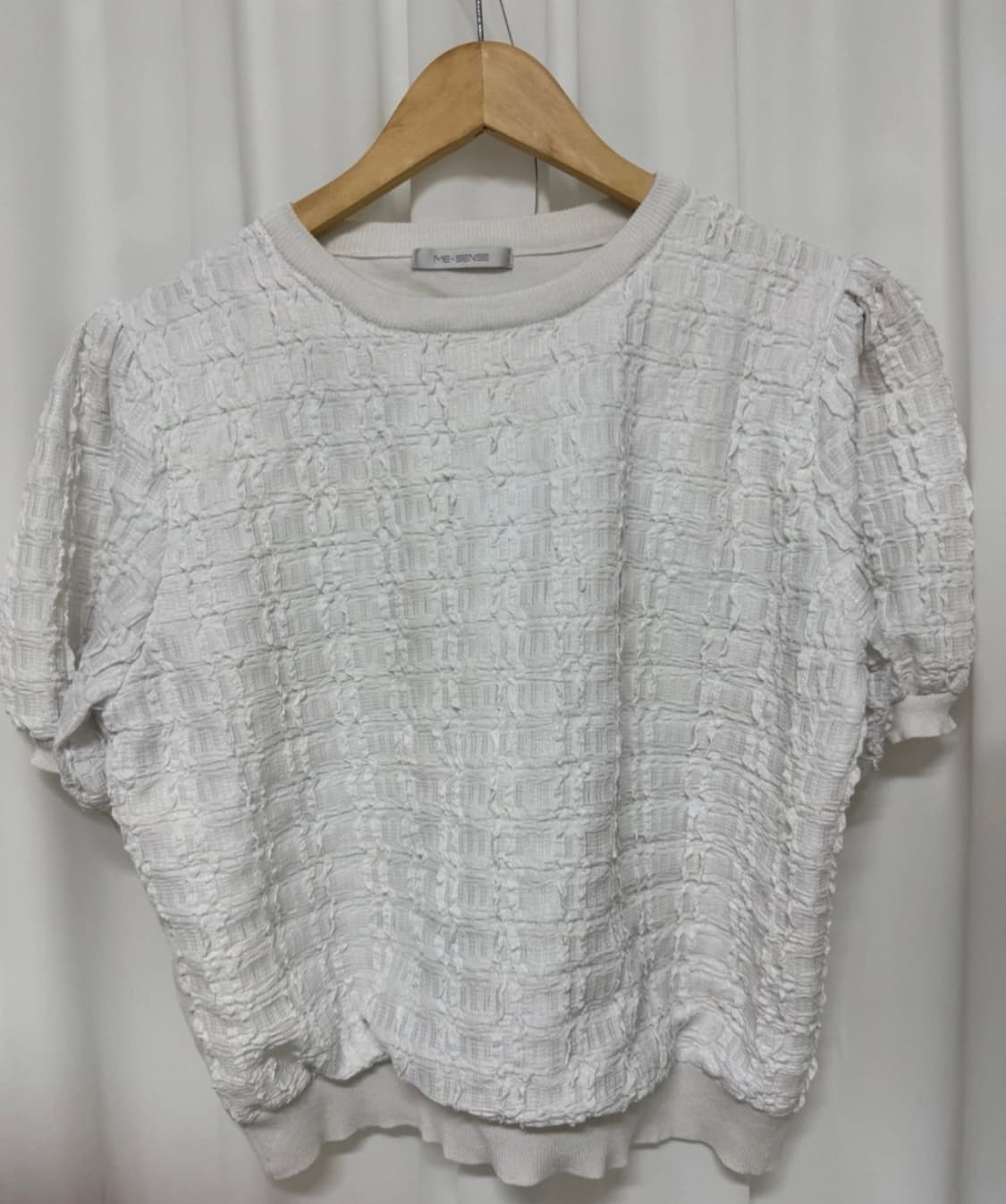 ME:SENSE 미센스 엠보 블라우스 상품이미지2