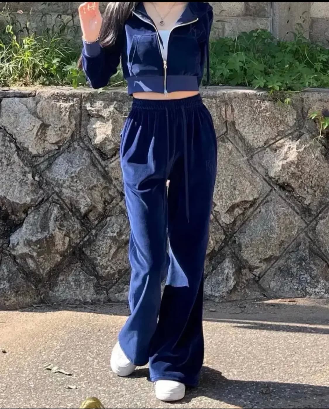 카키포인트 벨로아 트레이닝 세트 네이비 상품이미지1