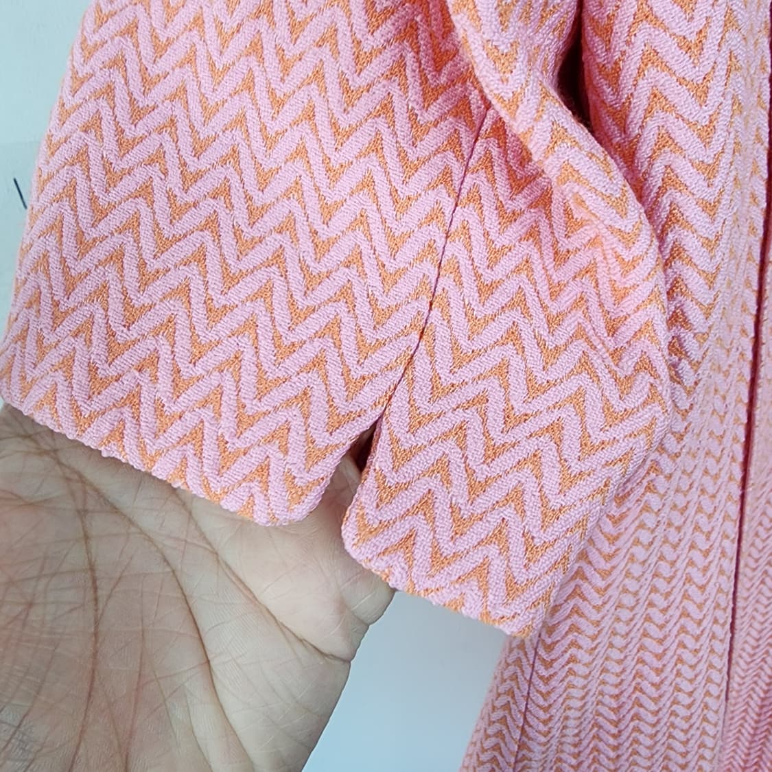 핑크 트위드 더블 버튼 원피스 상품이미지5