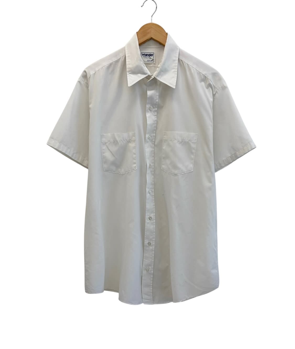 90년대 랭글러 투포켓 반팔 셔츠 화이트 (115~120) 상품이미지1