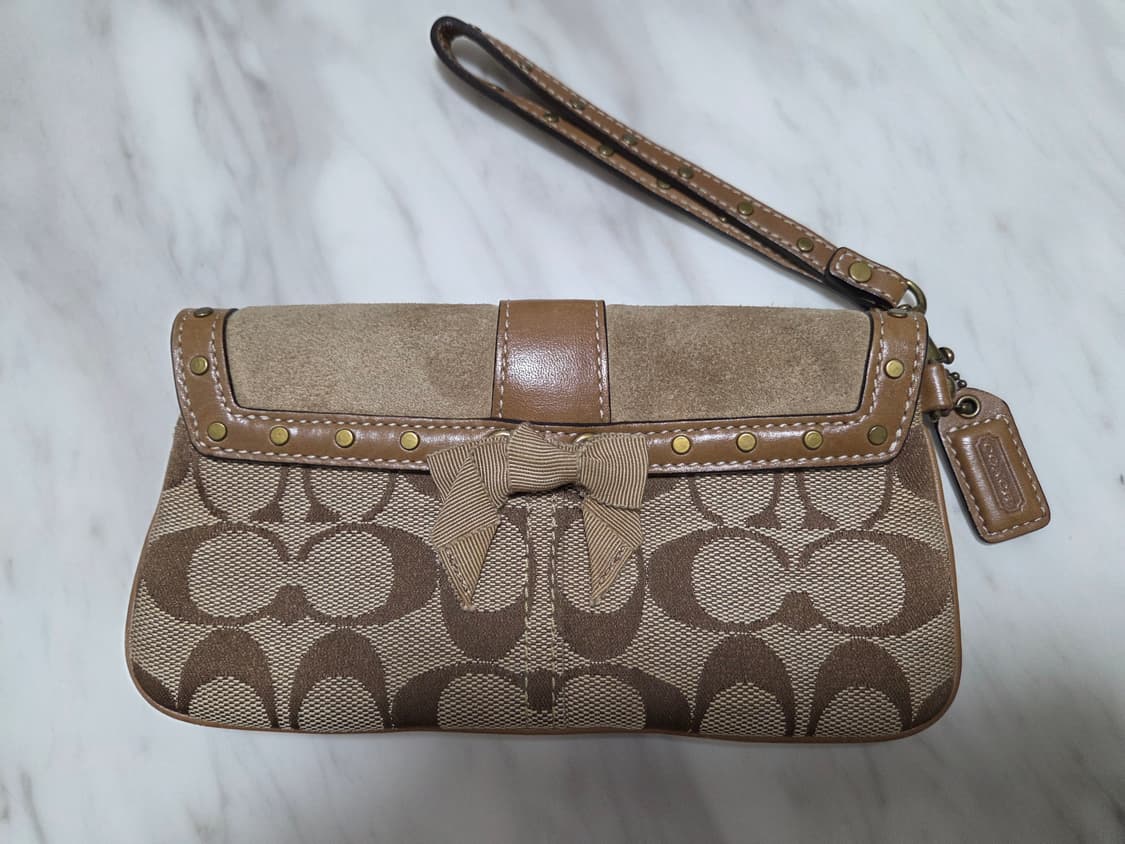 코치 소호 스웨이드 시그니쳐 미니백 상품이미지4