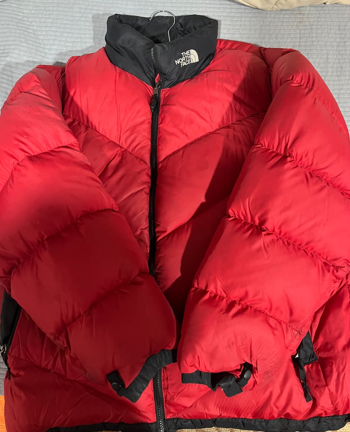 올드 노스페이스 다운자켓 2xl 넥라인 로고 상품이미지1