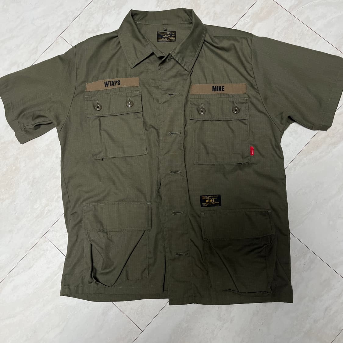 WTAPS 더블탭스 16SS 정글퍼티그 반팔셔츠 MIKE SIZE 2 상품이미지1