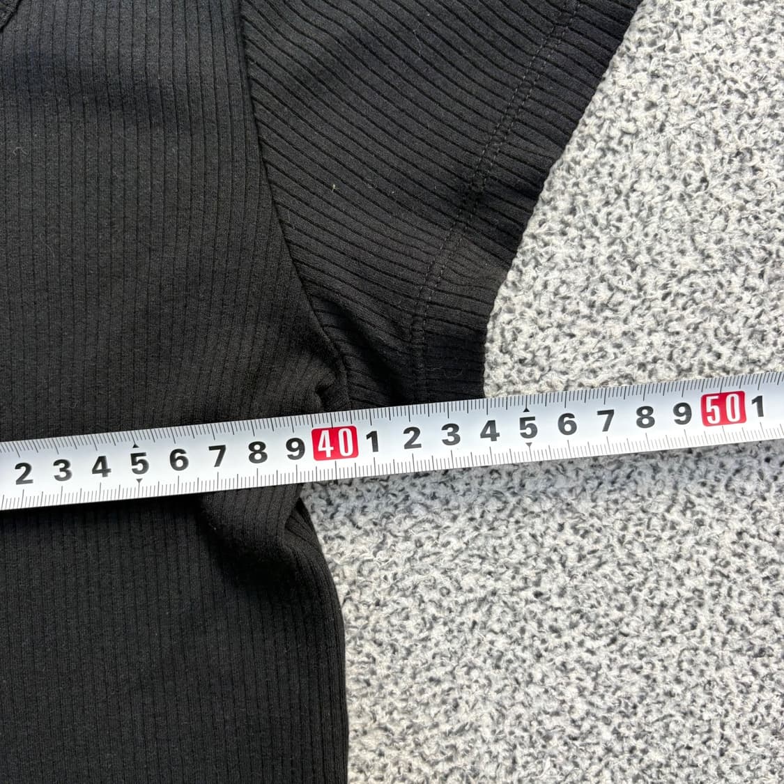 L 무신사스탠다드 스퀘어넥 반팔 니트 0415J 상품이미지5