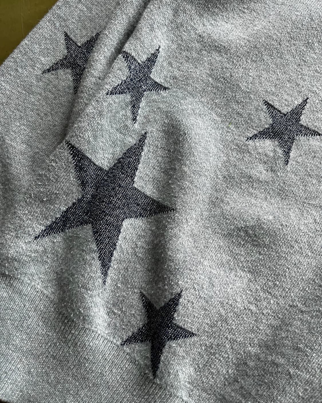 NOLLEY'S Star Pattern V-Neck Gray Knit 상품이미지6