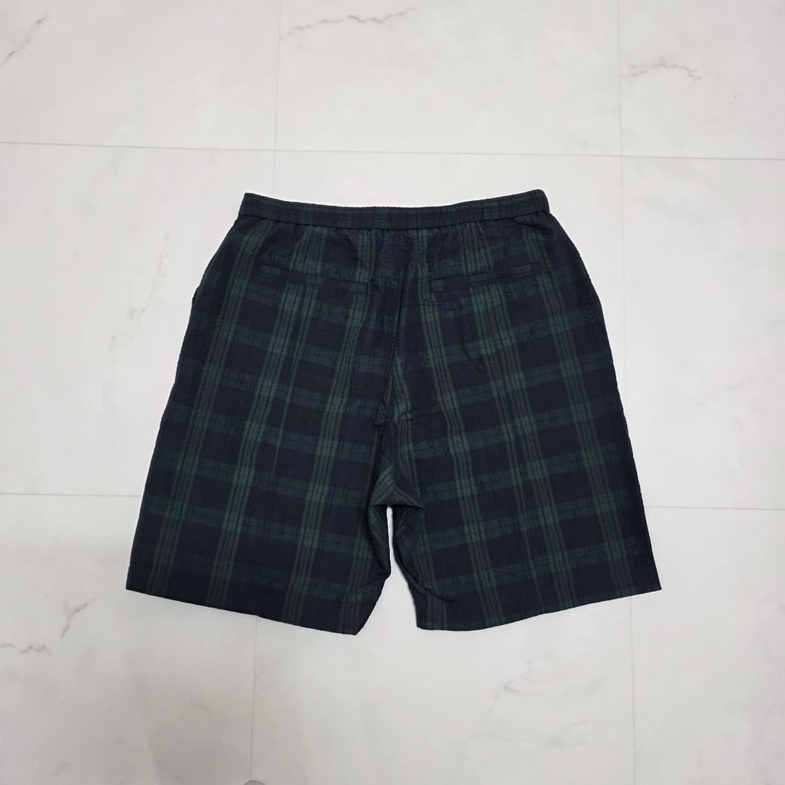 32) 디미트리블랙 시어서커 블랙와치 패턴 반바지 상품이미지2