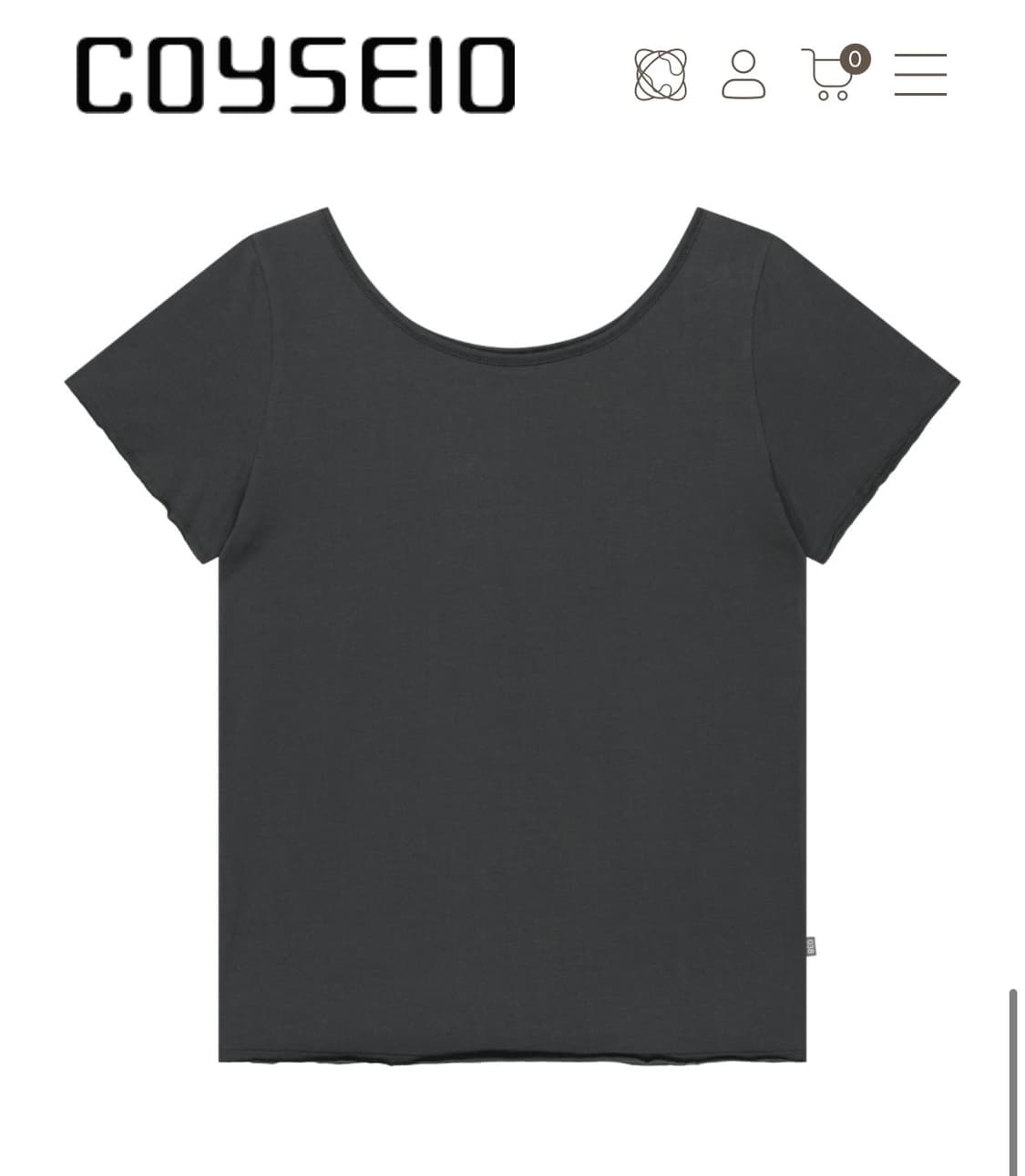 코이세이오038) Loose Off-Shoulder T-Shirt CH 상품이미지1