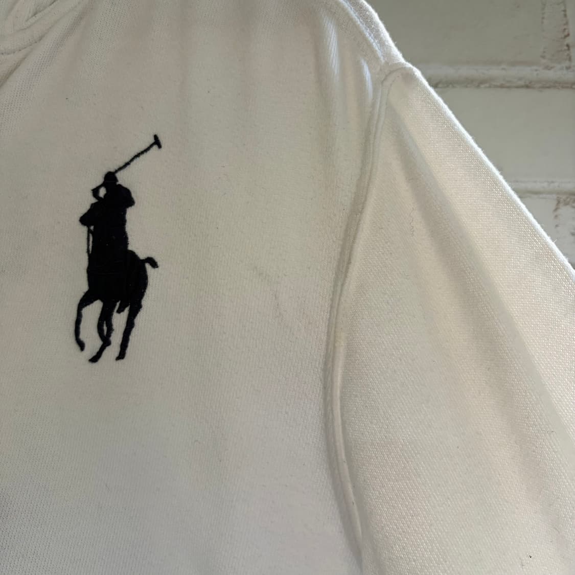 폴로 빅포니 성조기 화이트 후드집업 상품이미지4