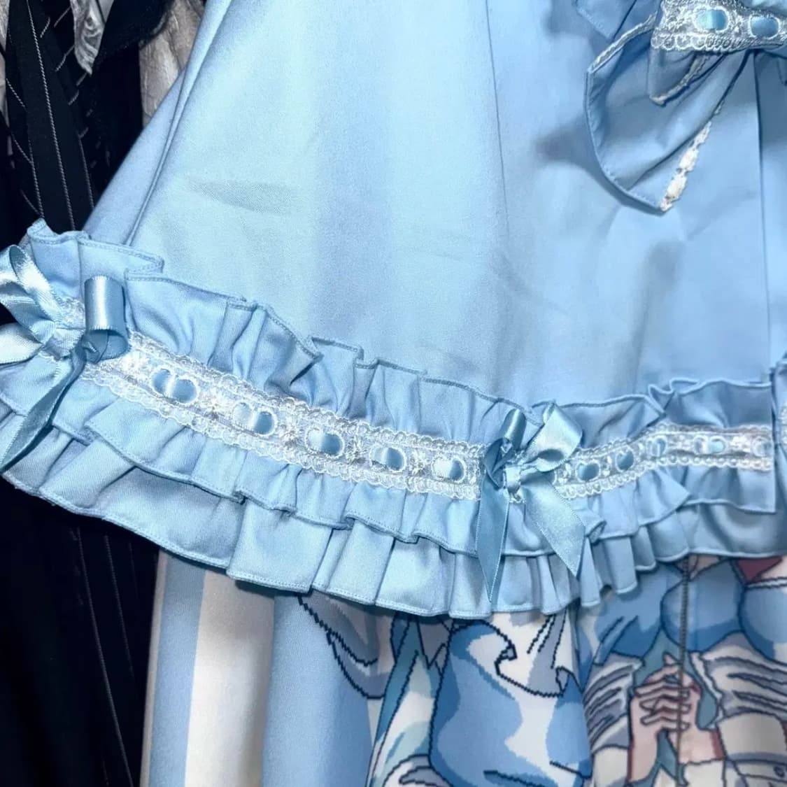 BODYLINE 바디라인 프릴 레이스 케이프 망토 상품이미지4