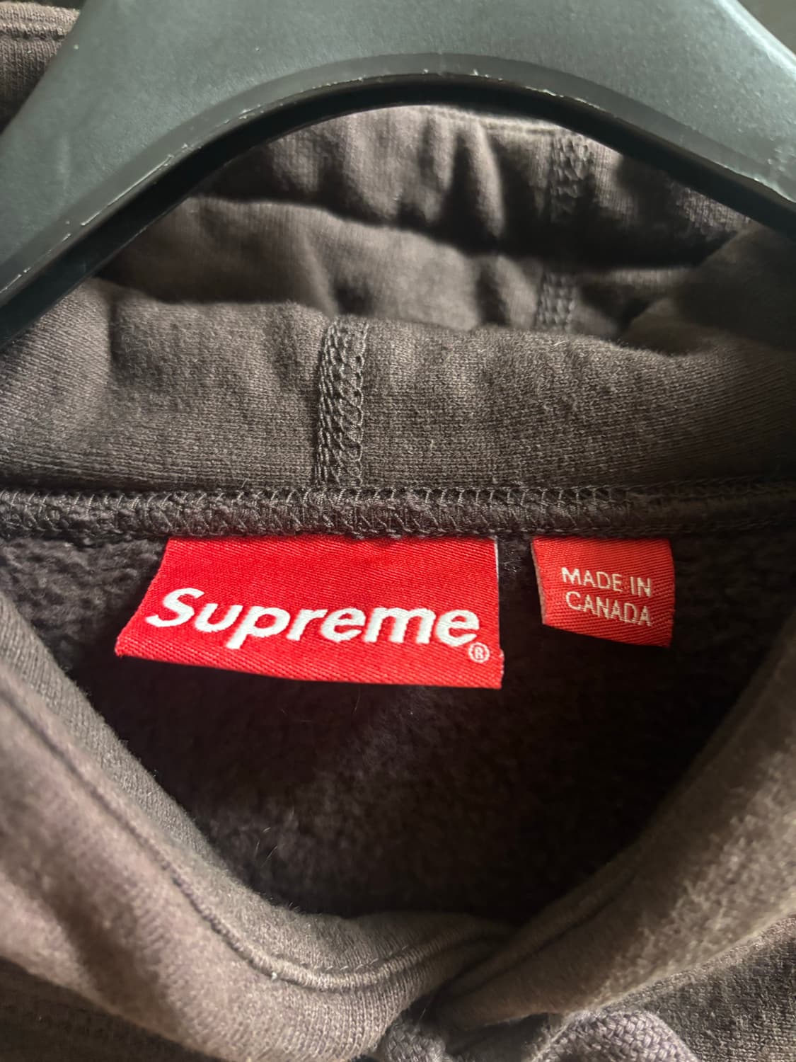 슈프림 박스 로고 후드 다크 브라운 (2회착용) KREAM 현재 S은 7 상품이미지10