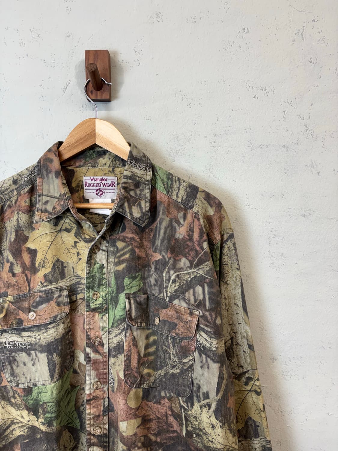 랭글러 90s 빈티지 러기드웨어 트리카모 셔츠 상품이미지2