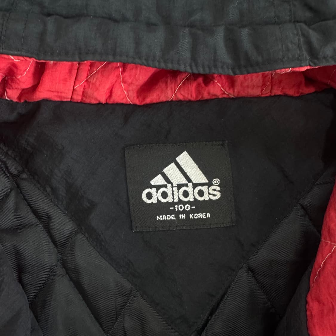 Adidas 아디다스 레드 삼각로고 블랙 바람막이 상품이미지6