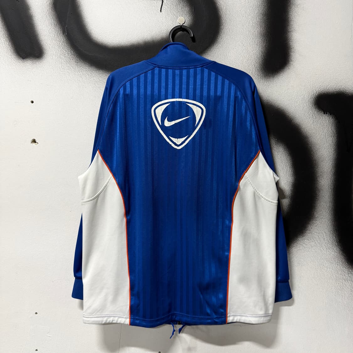 나이키 올드스쿨 스트라이프 배색 빅 스우시 집업 져지 자켓 상품이미지2