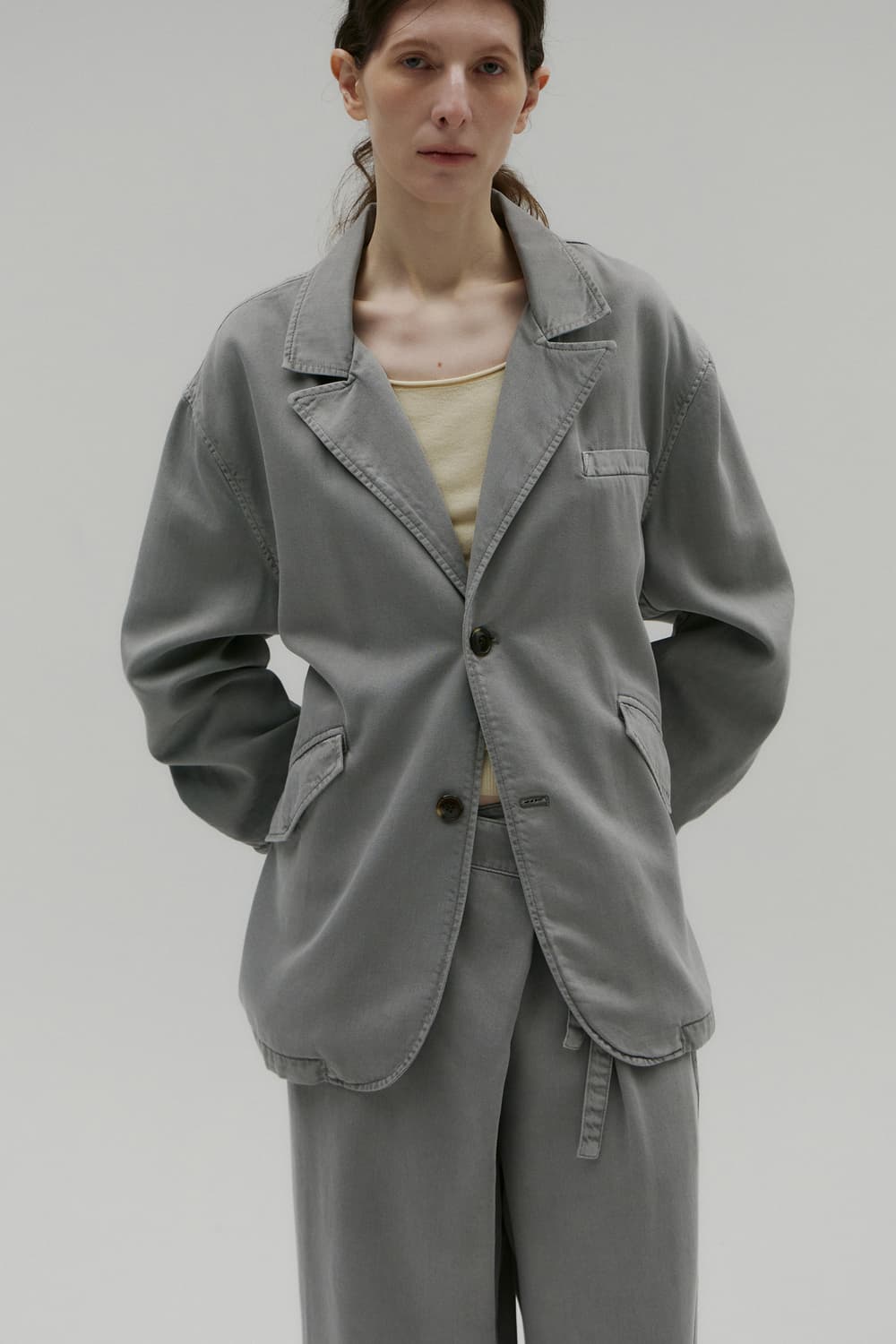 솔티페블 다잉 벨티드 자켓 상품이미지3