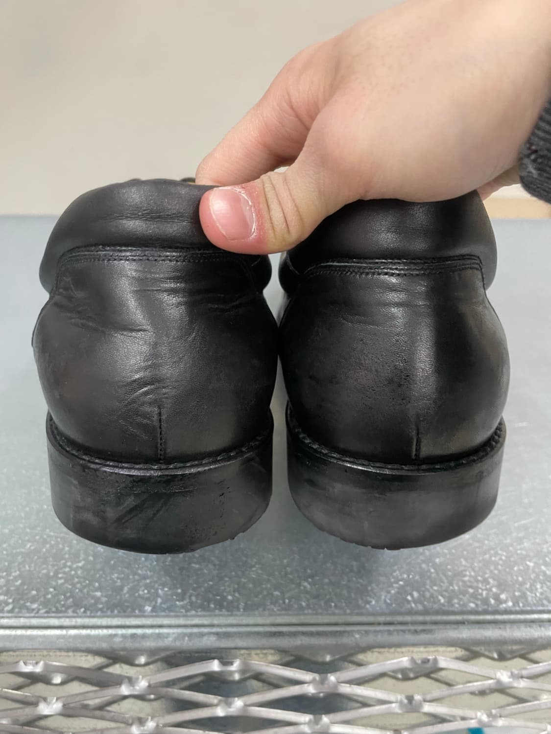 발리 블랙 레더 로퍼 UK9.5 상품이미지10