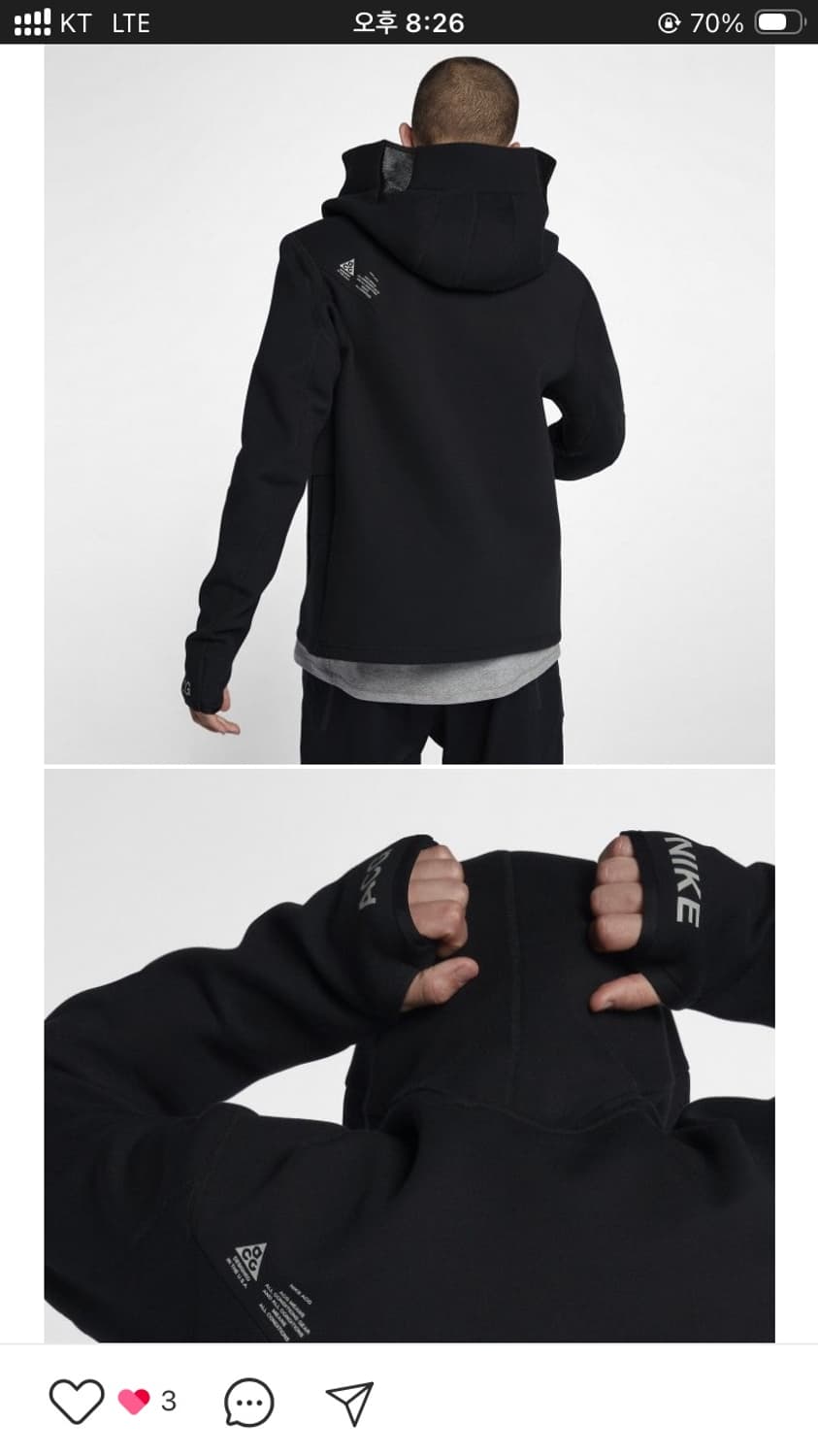 NIKELABxACG 테크 플리스 풀집업후드 상품이미지6