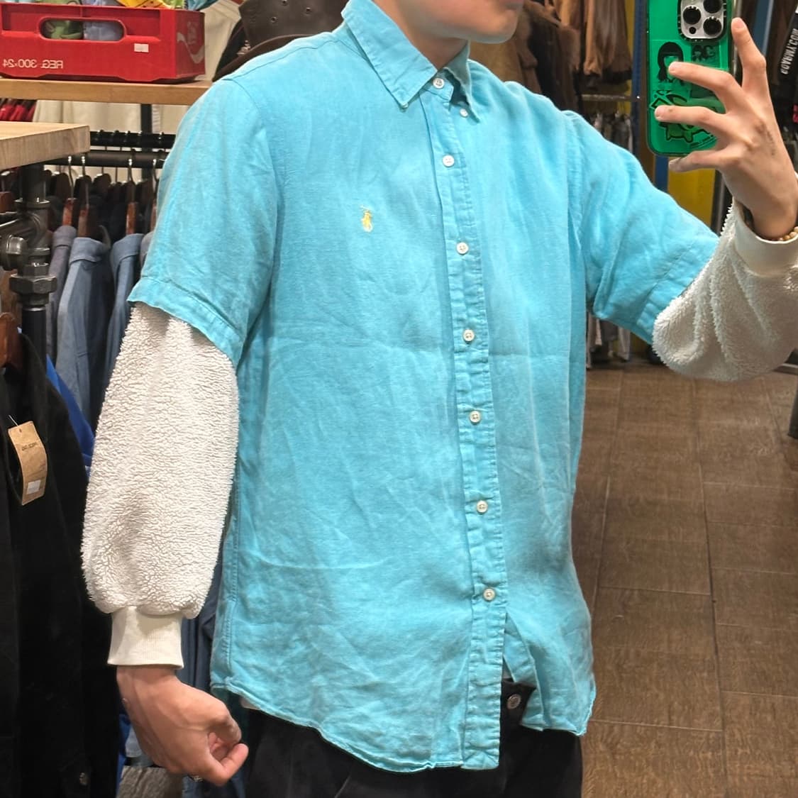 [HI] 폴로 랄프로렌 반팔셔츠 스카이블루 상품이미지4