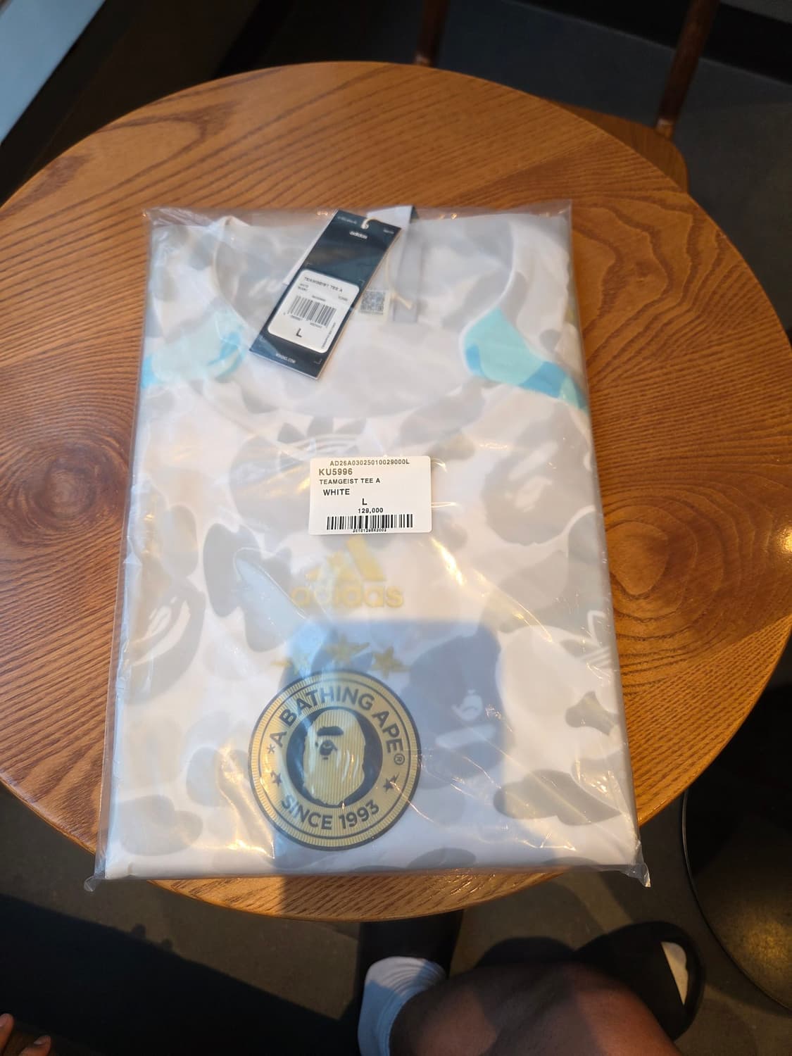 BAPE X ADIDAS TEAMGEIST TEE A L 상품이미지3