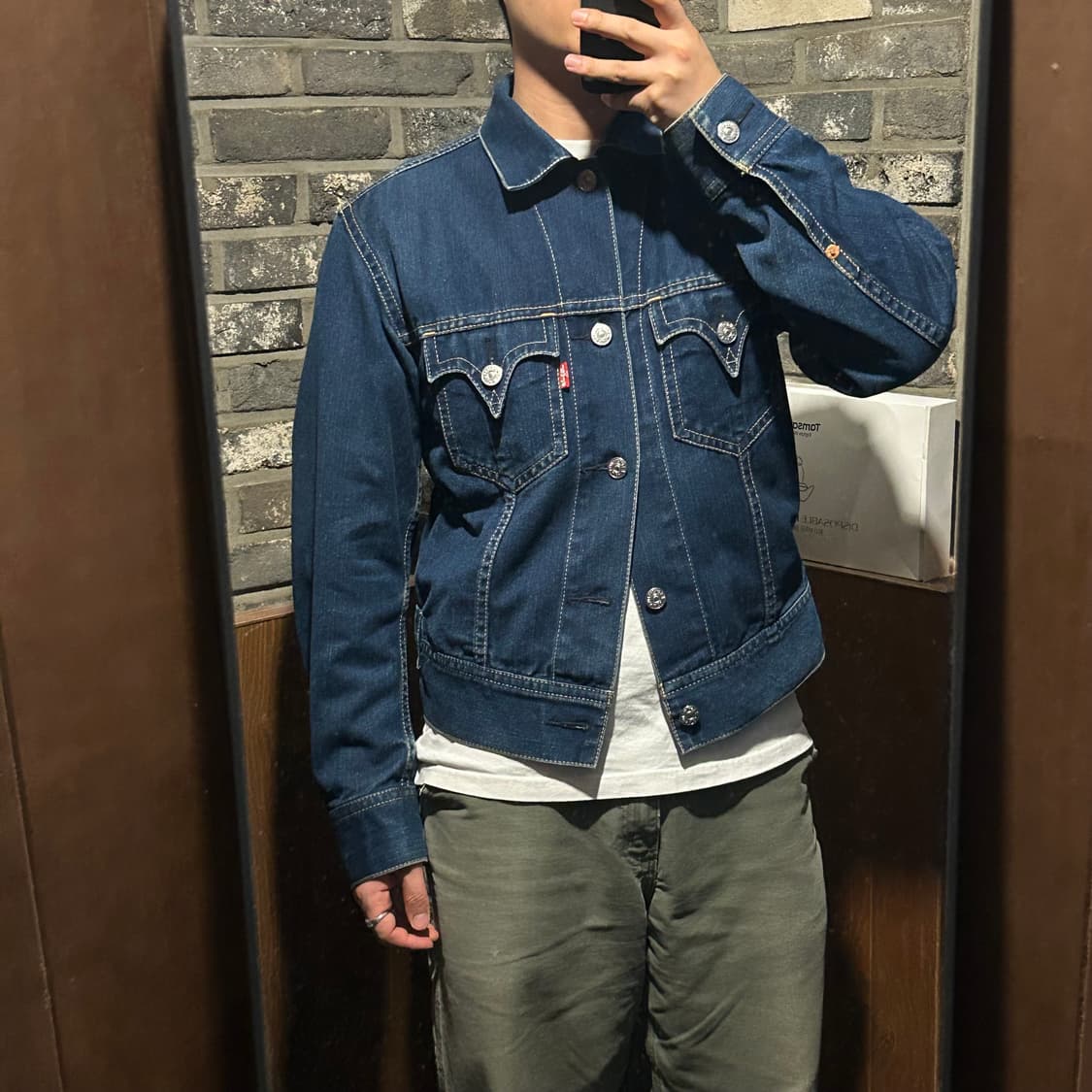 M) 리바이스 아이코닉 데님자켓 TYPE 1 진청 데님 청자켓 상품이미지8