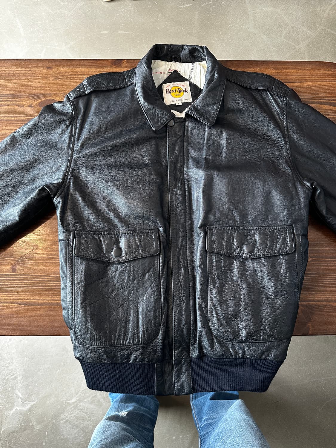 Hard Rock Cafe New Orleans 레더 자켓 상품이미지2