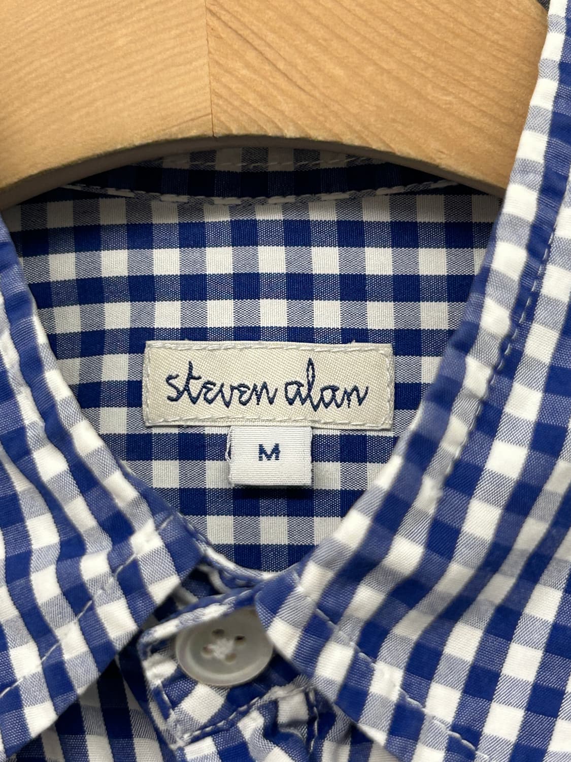 Steven Alan 깅엄 체크 셔츠 상품이미지3