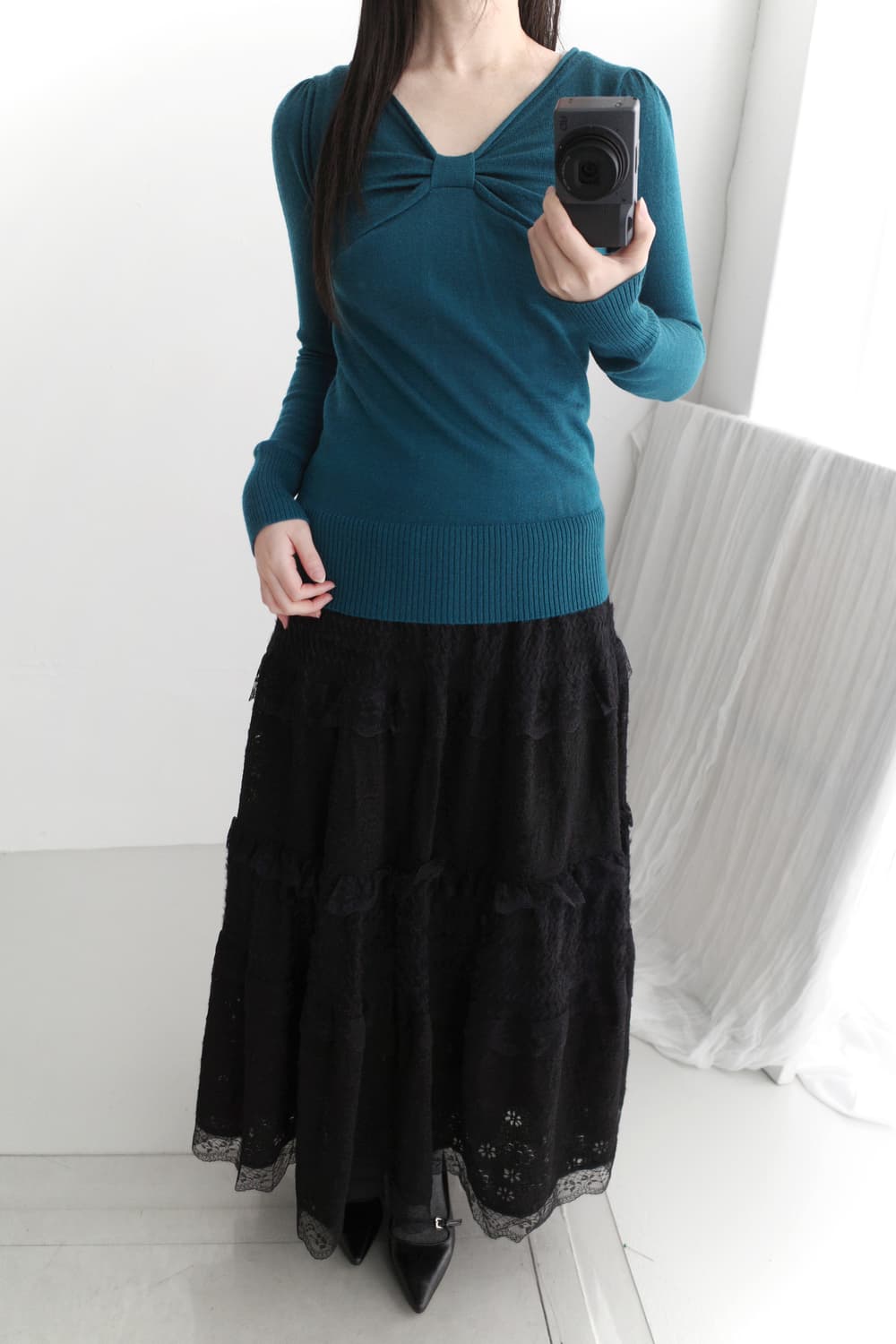 ribbon shirring knit 상품이미지6