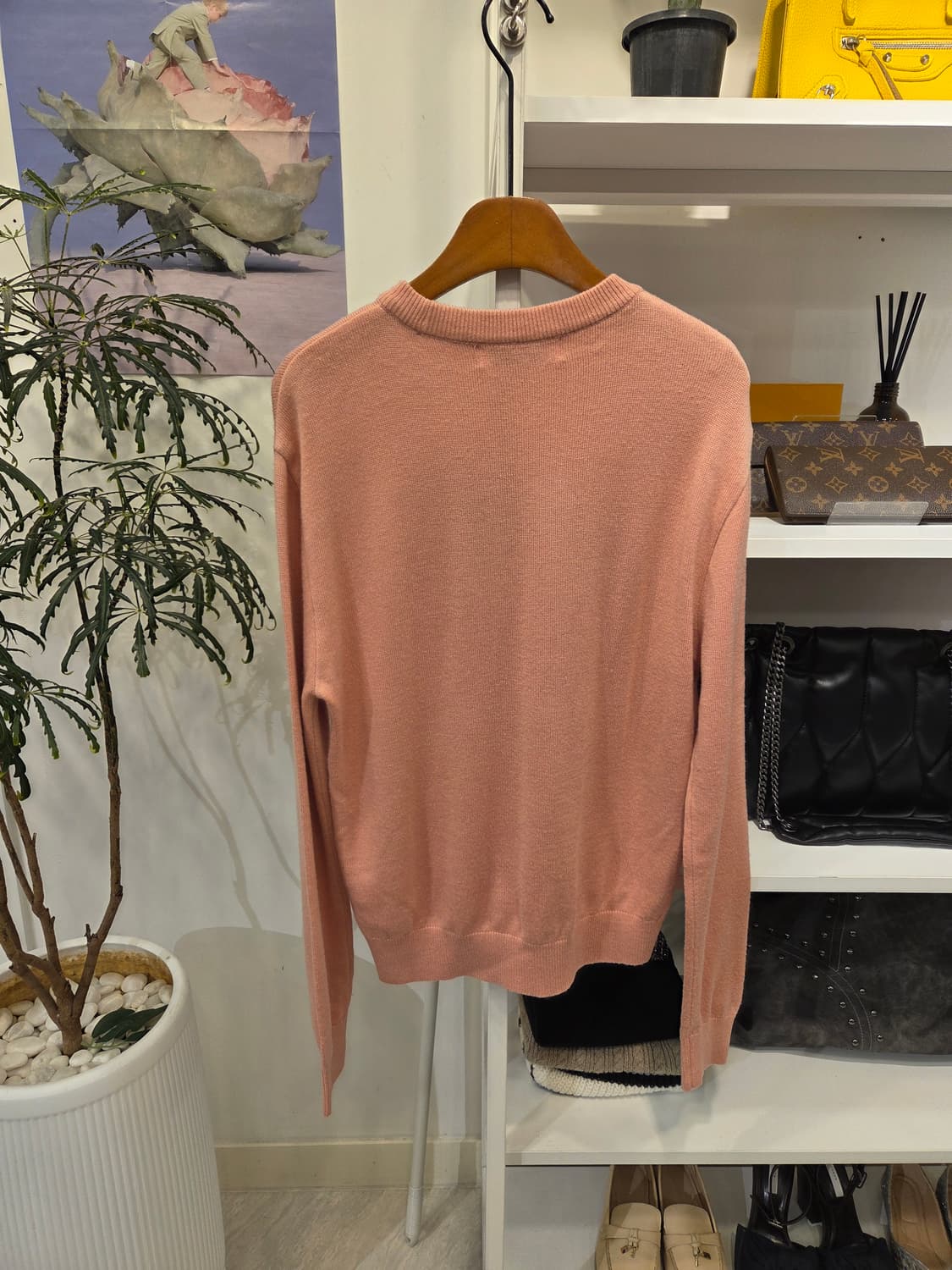 앤더슨벨 핑크 플라밍고 니트 티 상품이미지5