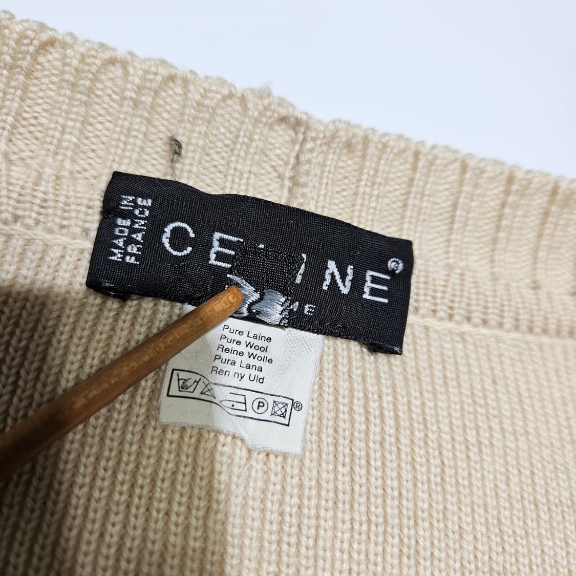 셀린느 빈티지 금장 가디건[S] 상품이미지8