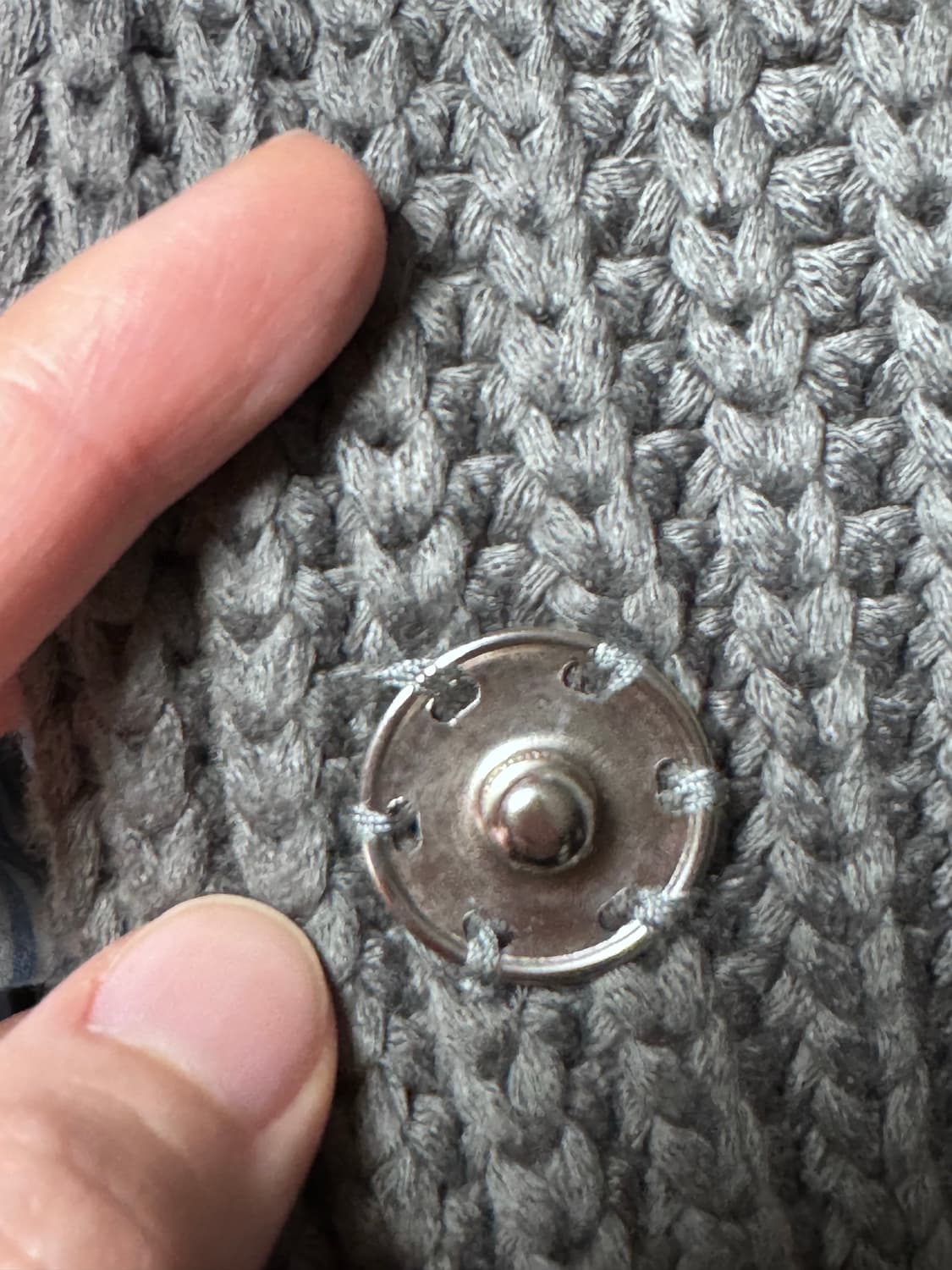 Cosmoss HEAVY KNIT CARDIGAN (GRAY) 상품이미지2