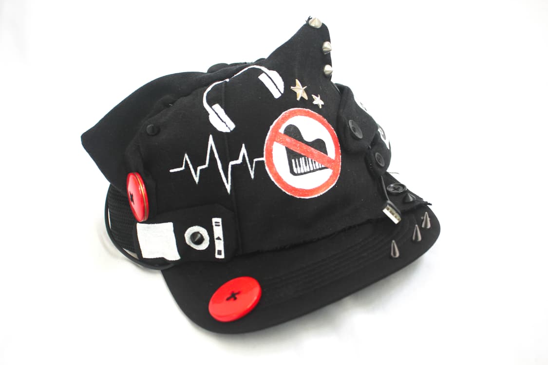 RED-NEON 'No Music' Cat-Ear snapback 상품이미지2