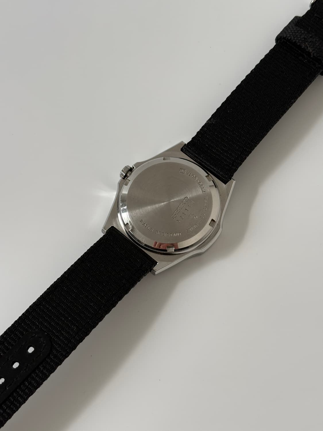 세이코 빈티지 시계 1980년대 Type2 블랙 다이얼 실버 쿼츠 상품이미지8