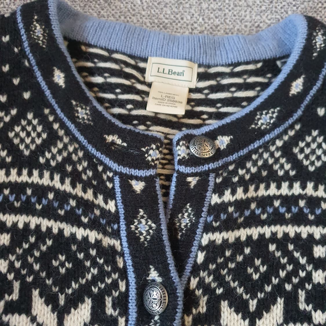 L.L.Bean노르딕 패턴 니트 가디건 no.36 상품이미지3