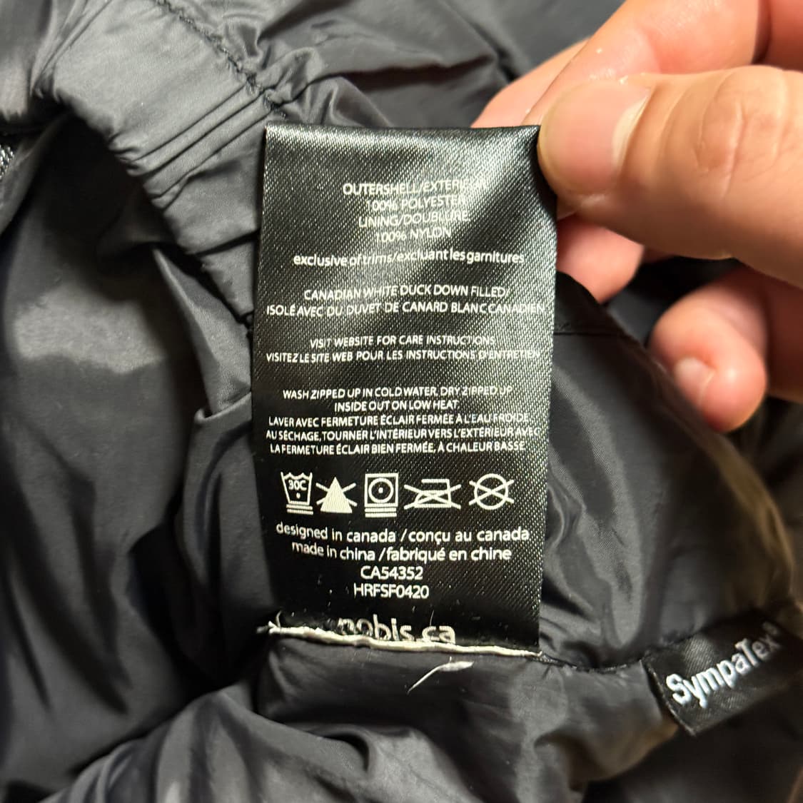 NOBIS 노비스 쉘비 심파텍스 블랙 패딩 m 상품이미지8