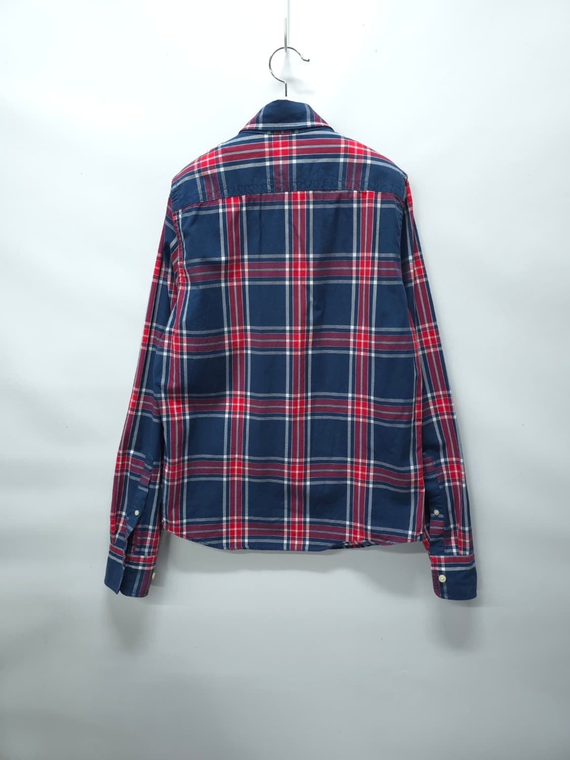 아베크롬비 & 피치 네이비 레드 체크 봄가을 셔츠 (남성95) 상품이미지8