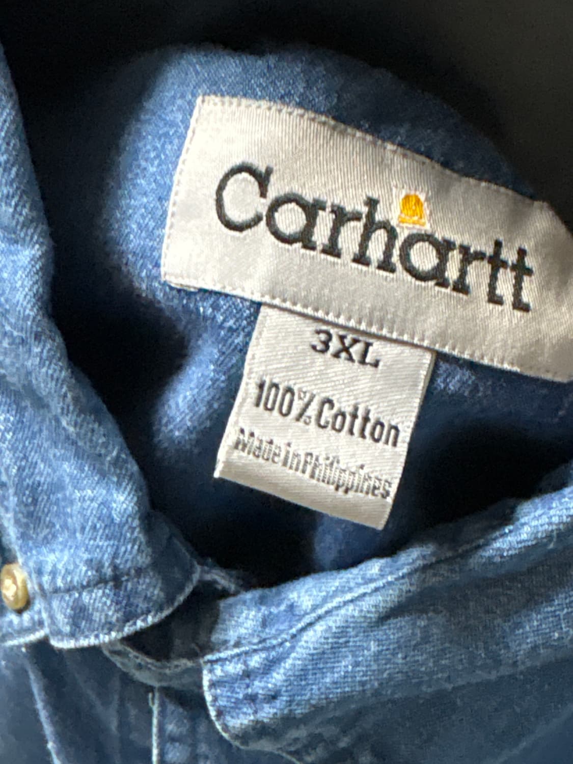 칼하트 데님 청 반팔 티셔츠 상품이미지3